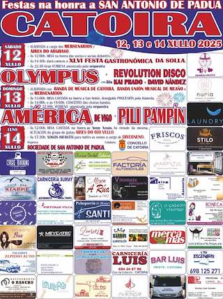 Fechas, información, programa, cartel, imágenes, mapa y ubicación de San Antón de Padua - XLVI Festa da Solla  en  Catoira