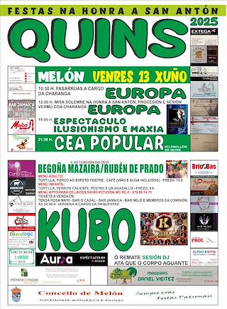 Fechas, información, programa, cartel, imágenes, mapa y ubicación de San Antón de Quins  en  Melón