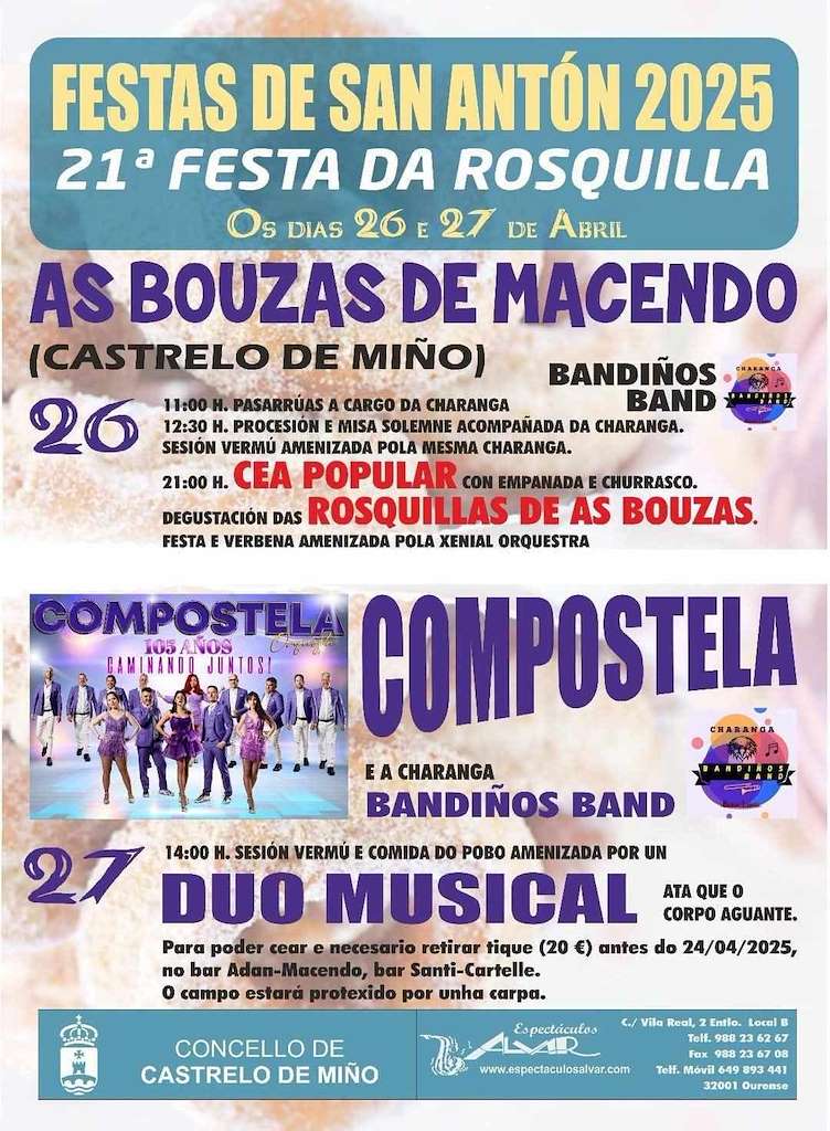 San Antón - XXI Festa da Rosquilla (2025) en Castrelo de Miño