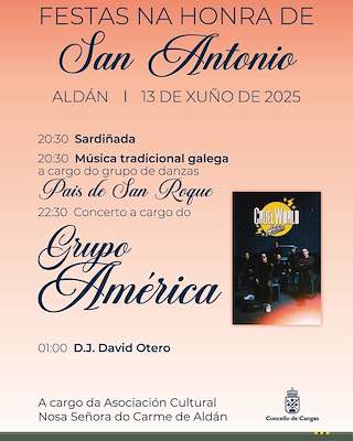 Fechas, información, programa, cartel, imágenes, mapa y ubicación de San Antonio de Aldán  en  Cangas de Morrazo