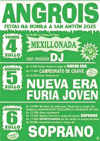 Fechas, información, programa, cartel, imágenes, mapa y ubicación de San Antonio de Angrois  en  Santiago de Compostela