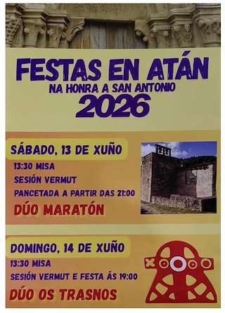 Fechas, información, programa, cartel, imágenes, mapa y ubicación de San Antonio de Atán (2026)  en  Pantón