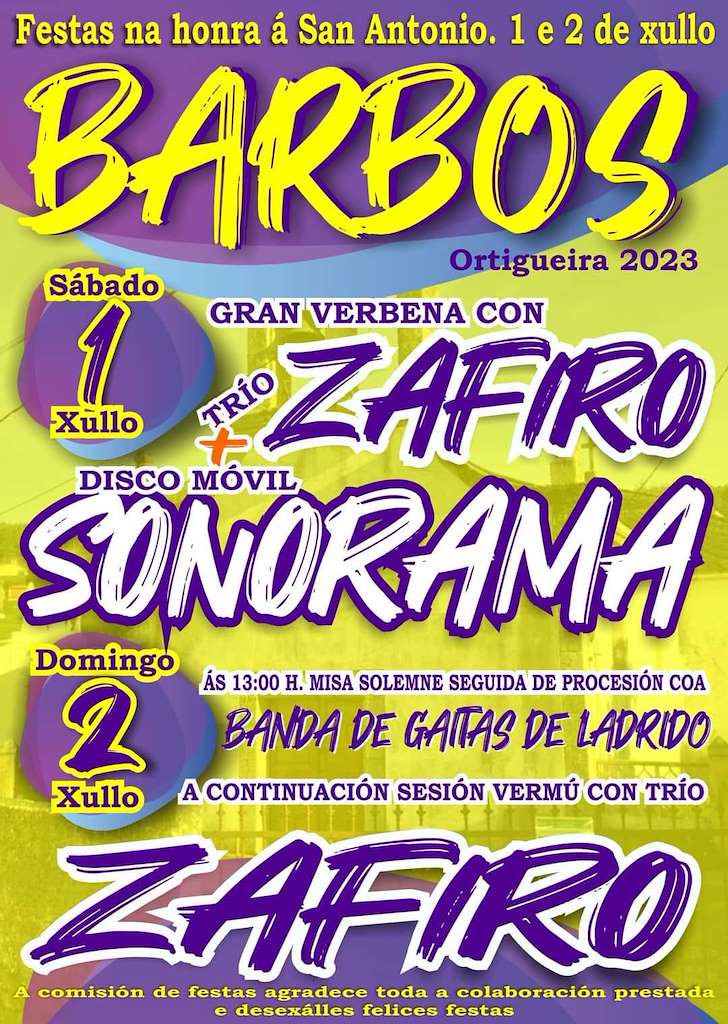 San Antonio de Barbos en Ortigueira