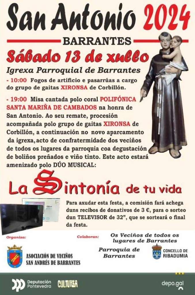 San Antonio de Barrantes en Ribadumia