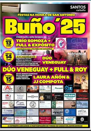 Fechas, información, programa, cartel, imágenes, mapa y ubicación de San Antonio de Buño  en  Malpica de Bergantiños