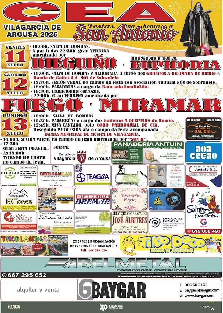 San Antonio de Cea en Vilagarcía de Arousa