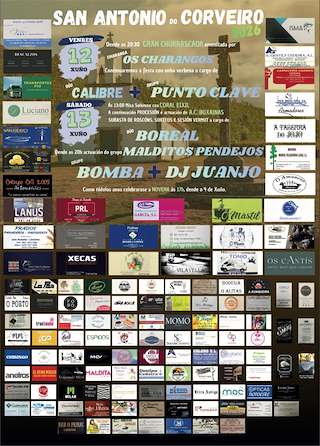 Fechas, información, programa, cartel, imágenes, mapa y ubicación de San Antonio de Corveiro (2026)  en  Cedeira