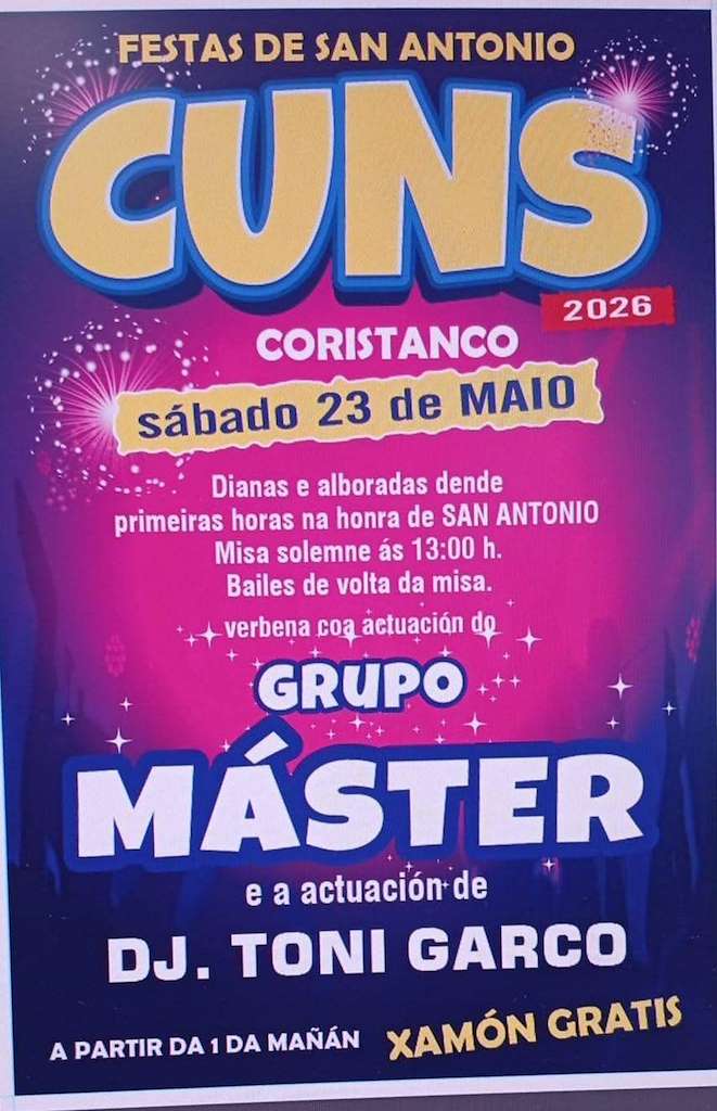 San Antonio de Cuns (2026) en Coristanco