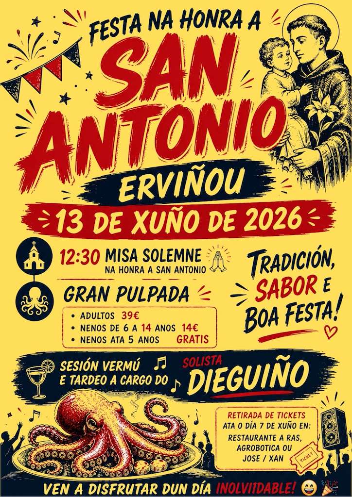 San Antonio de Erviñou (2026) en Val do Dubra
