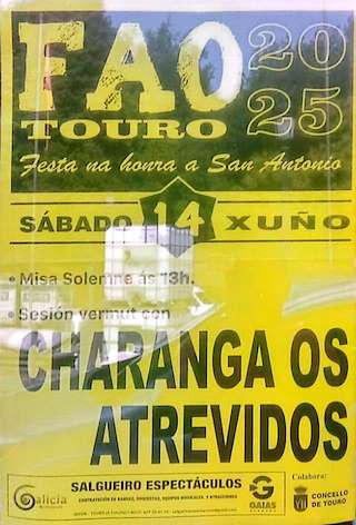 Fechas, información, programa, cartel, imágenes, mapa y ubicación de San Antonio de Fao  en  Touro