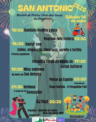 Fechas, información, programa, cartel, imágenes, mapa y ubicación de San Antonio de Guillarei  en  Tui