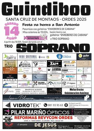 Fechas, información, programa, cartel, imágenes, mapa y ubicación de San Antonio de Guindiboo   en  Ordes