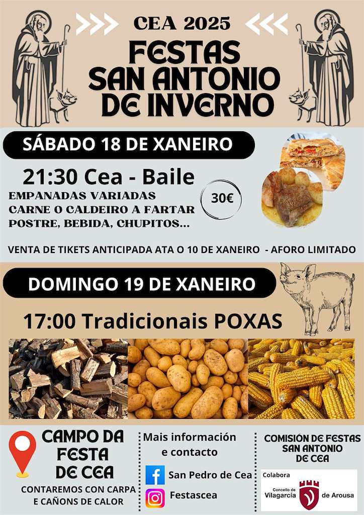 San Antonio de Inverno de Cea en Vilagarcía de Arousa