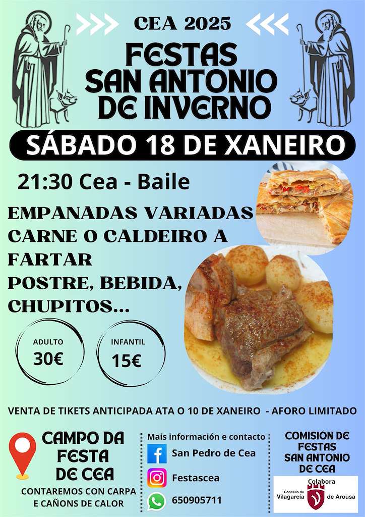 San Antonio de Inverno de Cea en Vilagarcía de Arousa