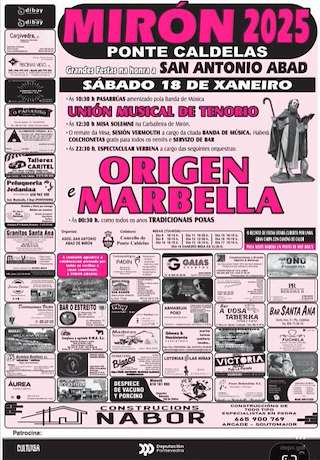 Fechas, información, programa, cartel, imágenes, mapa y ubicación de San Antonio de Mirón  en  Ponte Caldelas