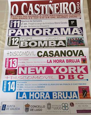 Fechas, información, programa, cartel, imágenes, mapa y ubicación de San Antonio de O Castiñeiro (2026)  en  Lugo