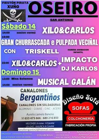 Fechas, información, programa, cartel, imágenes, mapa y ubicación de San Antonio de Oseiro   en  Arteixo