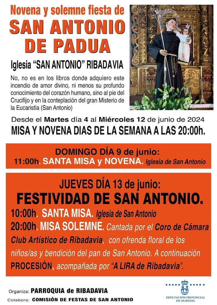 San Antonio de Padua (2024) en Ribadavia