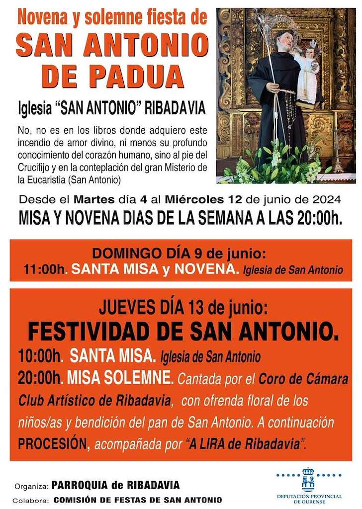 San Antonio de Padua (2025) en Ribadavia