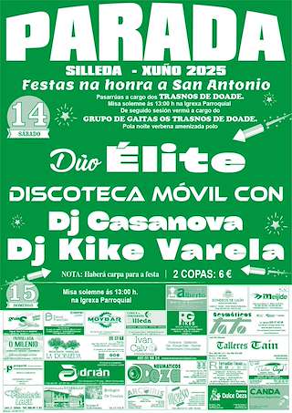Fechas, información, programa, cartel, imágenes, mapa y ubicación de San Antonio de Parada  en  Silleda