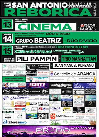 Fechas, información, programa, cartel, imágenes, mapa y ubicación de San Antonio de Reborica  en  Aranga