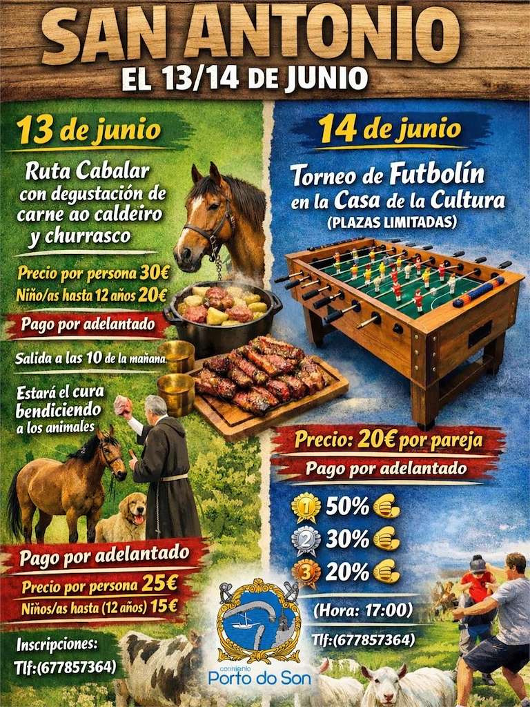 San Antonio de Ribasieira (2026) en O Porto do Son