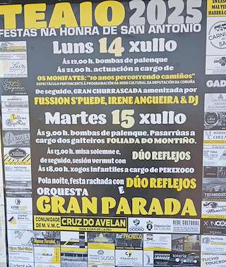 Fechas, información, programa, cartel, imágenes, mapa y ubicación de San Antonio de Teaio  en  Dodro