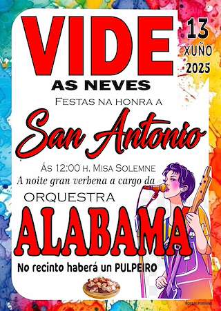 Fechas, información, programa, cartel, imágenes, mapa y ubicación de San Antonio de Vide  en  As Neves