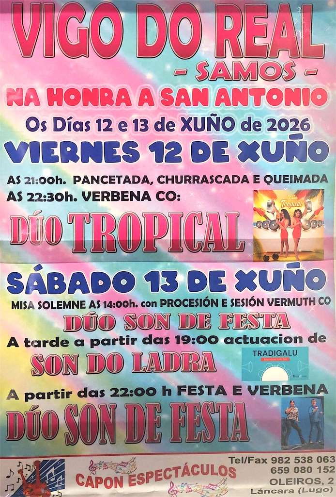 San Antonio de Vigo do Real en Samos