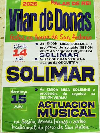Fechas, información, programa, cartel, imágenes, mapa y ubicación de San Antonio de Vilar de Donas  en  Palas de Rei