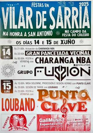 Fechas, información, programa, cartel, imágenes, mapa y ubicación de San Antonio de Vilar de Sarria
