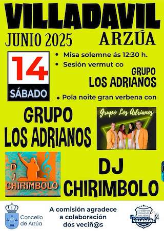 Fechas, información, programa, cartel, imágenes, mapa y ubicación de San Antonio de Villadavil   en  Arzúa