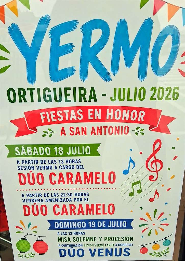 San Antonio de Yermo (2026) en Ortigueira