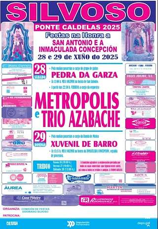 Fechas, información, programa, cartel, imágenes, mapa y ubicación de San Antonio e Inmaculada Concepción de Silvoso  en  Ponte Caldelas