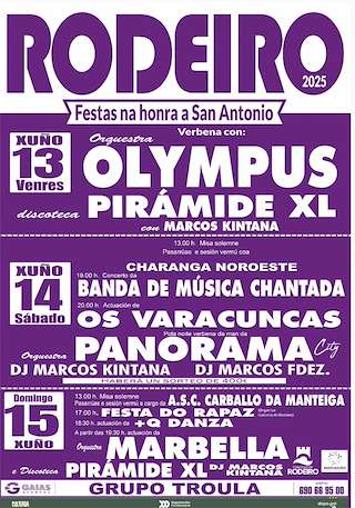 Fechas, información, programa, cartel, imágenes, mapa y ubicación de San Antonio  en  Rodeiro