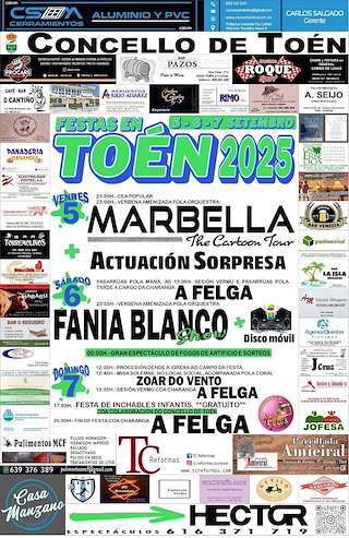 Fechas, información, programa, cartel, imágenes, mapa y ubicación de San Antonio  en  Toén