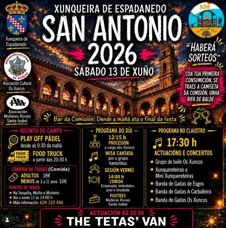 San Antonio (2026) en Xunqueira de Espadanedo