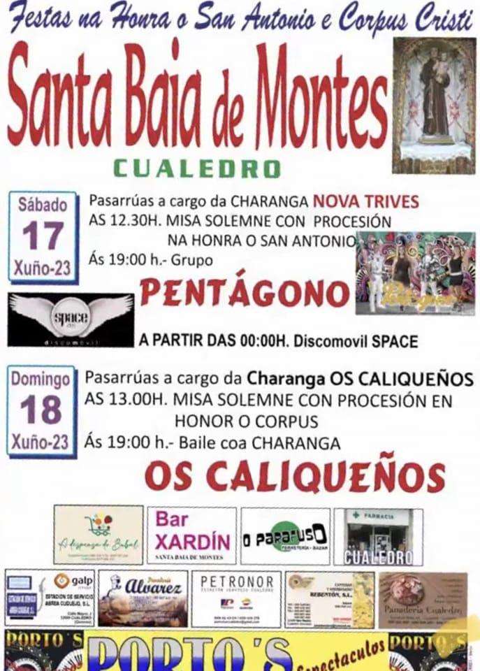 San Antonio y Corpus Cristi de Santa Baia de Montes  en Cualedro