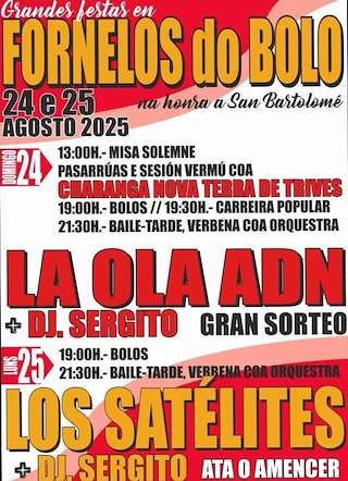 Fechas, información, programa, cartel, imágenes, mapa y ubicación de San Bartolomé de Fornelos  en  O Bolo