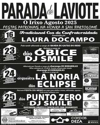 Fechas, información, programa, cartel, imágenes, mapa y ubicación de San Bartolomé de Parada de Laviote  en  O Irixo