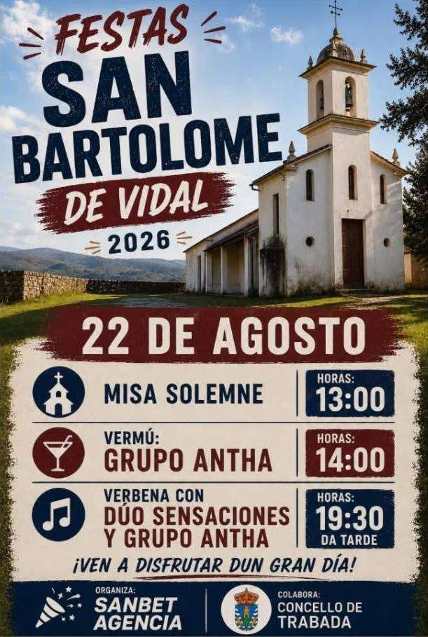 San Bartolomé de Vidal (2026) en Trabada