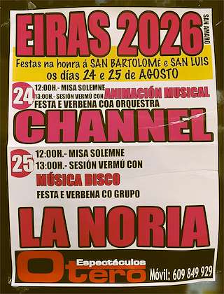 Fechas, información, programa, cartel, imágenes, mapa y ubicación de San Bartolomé e San Luis de Eiras (2026)  en  San Amaro