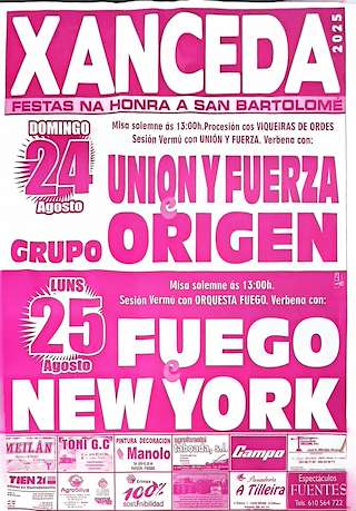 Fechas, información, programa, cartel, imágenes, mapa y ubicación de San Bartolomeu de Xanceda  en  Mesía