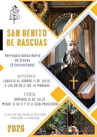 Fechas, información, programa, cartel, imágenes, mapa y ubicación de San Benito de Bascuas (2026)  en  Padrón