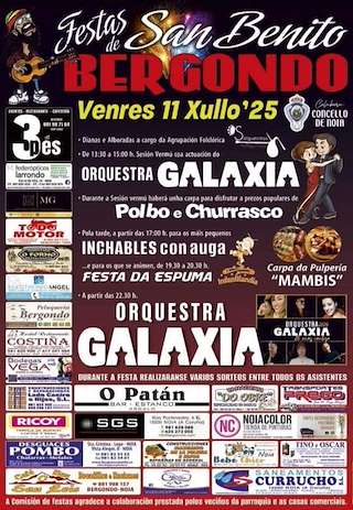 Fechas, información, programa, cartel, imágenes, mapa y ubicación de San Benito de Bergondo  en  Noia