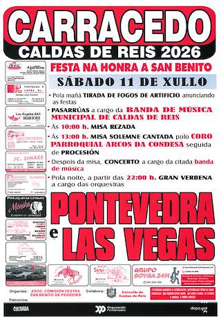 Fechas, información, programa, cartel, imágenes, mapa y ubicación de San Benito de Carracedo (2026)  en  Caldas de Reis