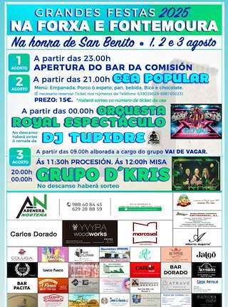 Fechas, información, programa, cartel, imágenes, mapa y ubicación de San Benito de Forxa e Fontemoura  en  Porqueira