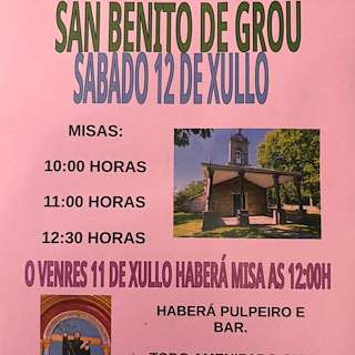Fechas, información, programa, cartel, imágenes, mapa y ubicación de San Benito de Grou  en  Lobios