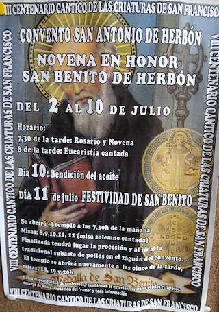 Fechas, información, programa, cartel, imágenes, mapa y ubicación de San Benito de Herbón  en  Padrón