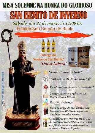 Fechas, información, programa, cartel, imágenes, mapa y ubicación de San Benito de Inverno de Bealo  (2026)  en  Boiro